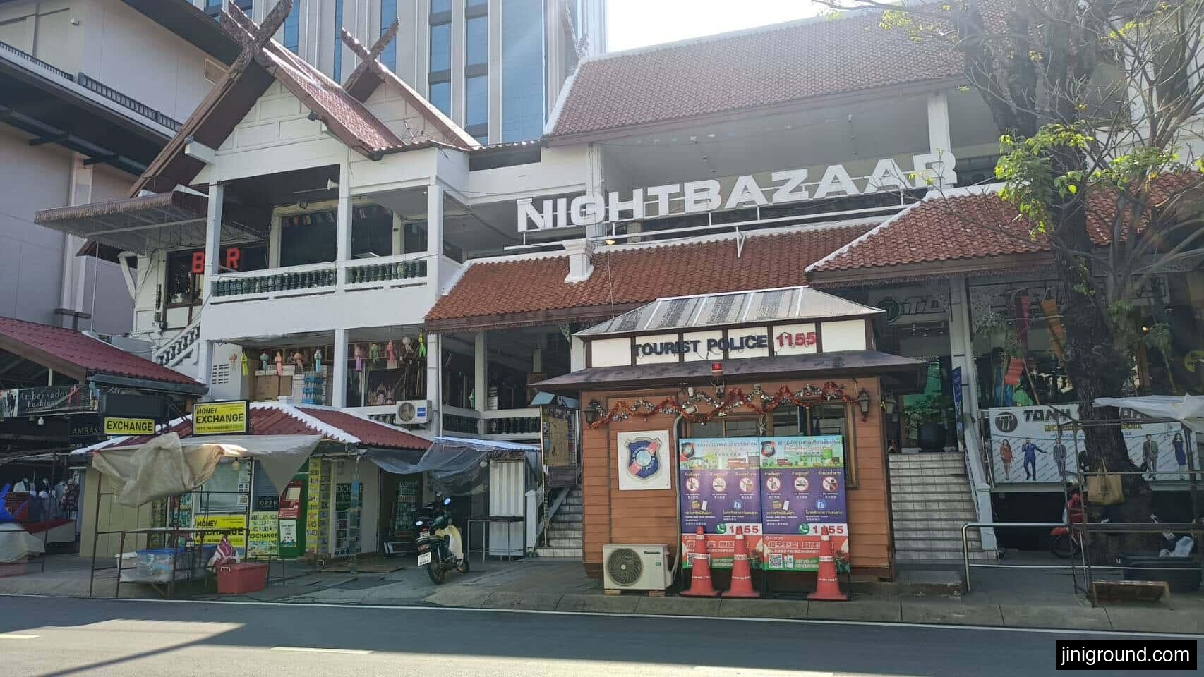 Chiang Mai Night Bazaar entrance exterior building daytime